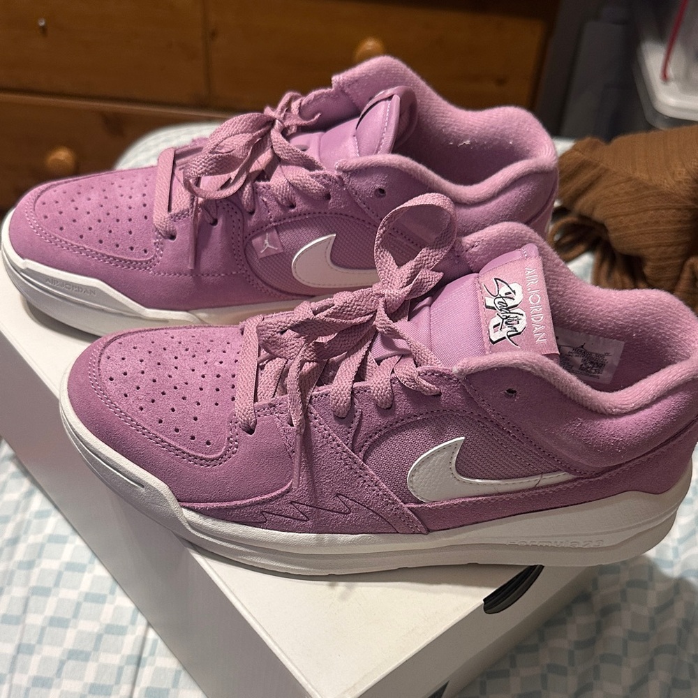 Nike Lavender Sneakers with White Swoosh